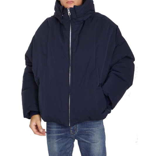 Bottega Veneta Blue Polyamide Coat