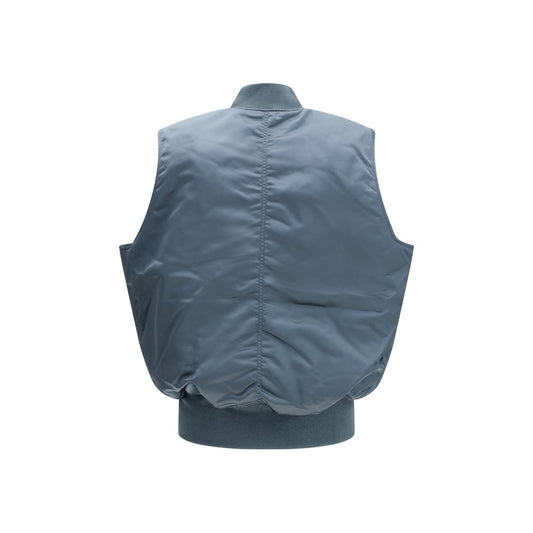ALPHA INDUSTRIES Blue Nylon Sleeveless Jacket