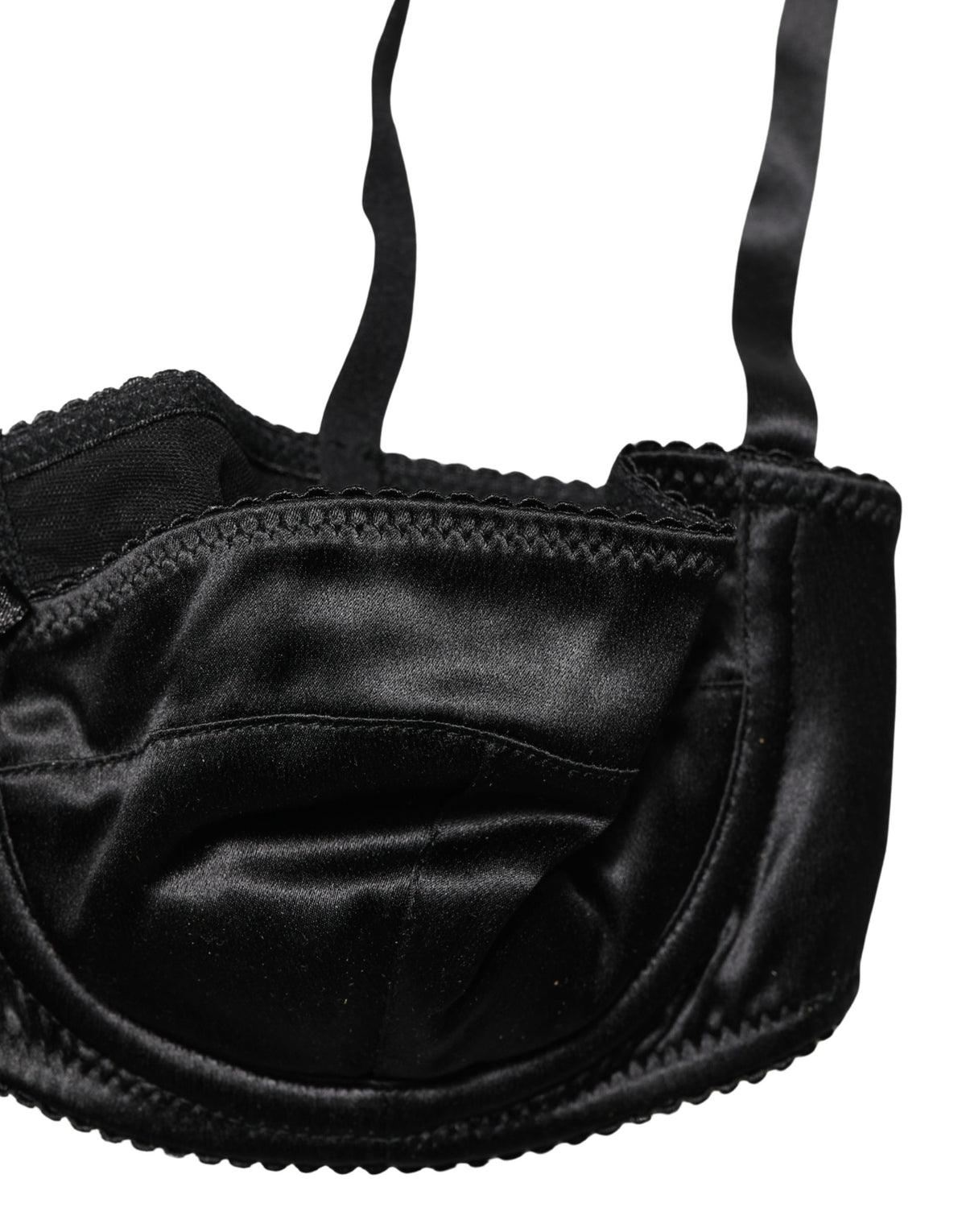 Dolce & Gabbana Schwarzer Semi-Padded Bügel-Balconette-BH Unterwäsche