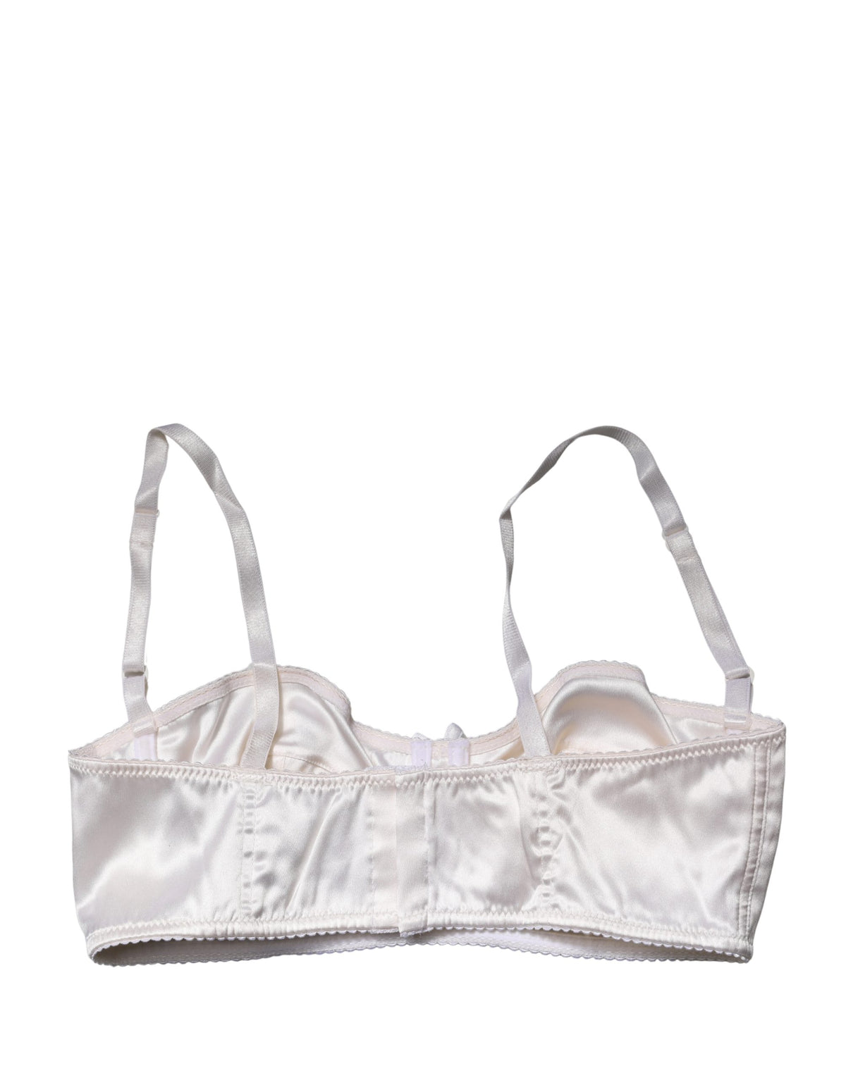 Dolce & Gabbana Weißer Semi-Pad Bügel-Balconette-BH Unterwäsche