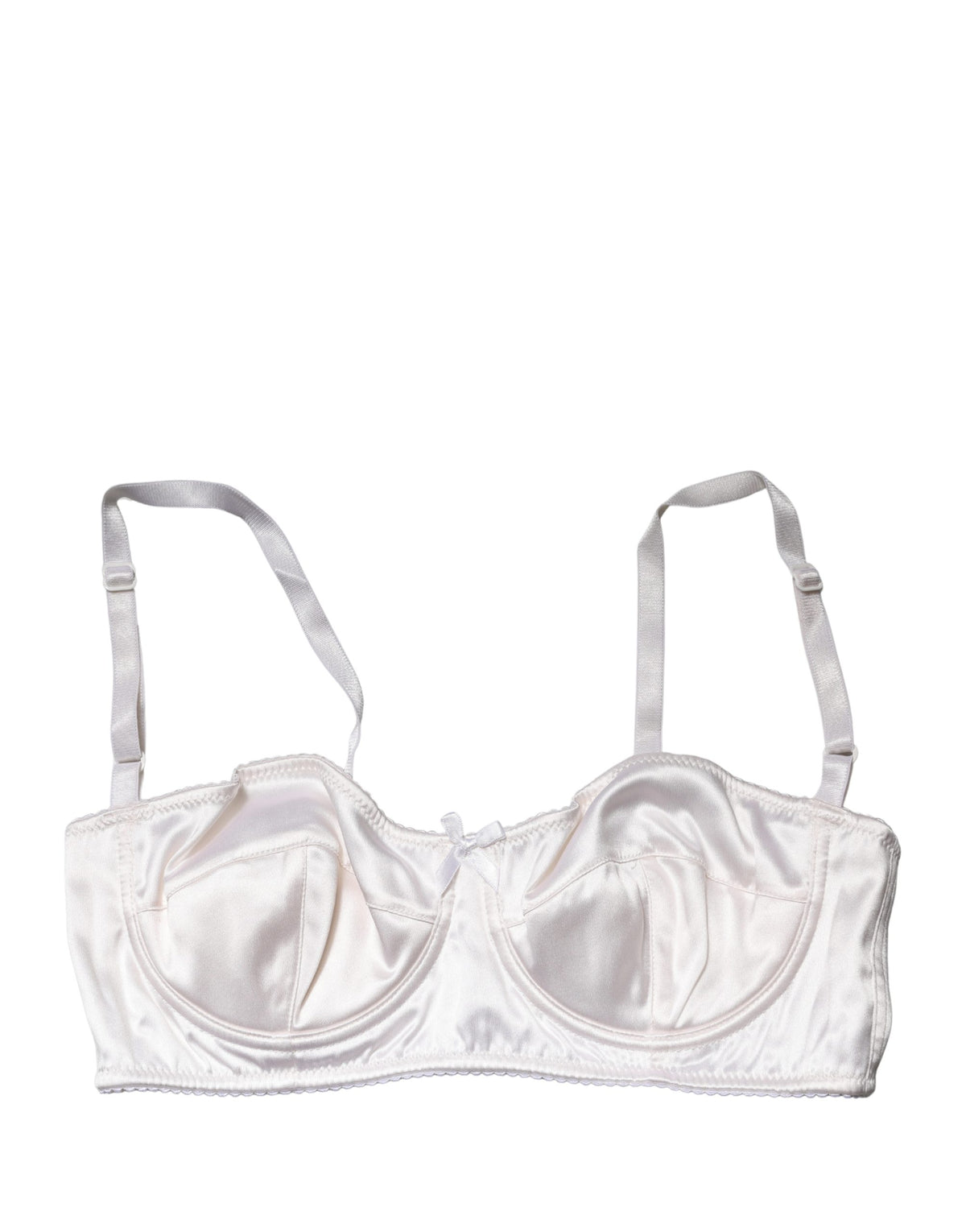 Dolce & Gabbana Weißer Semi-Pad Bügel-Balconette-BH Unterwäsche