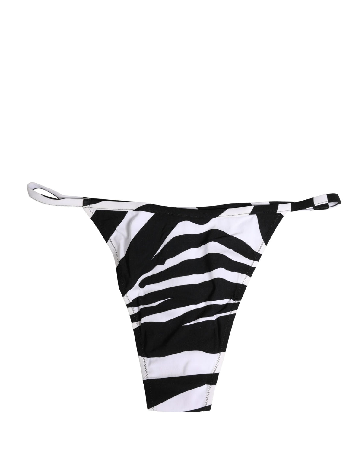 Dolce & Gabbana Schwarz Weiß Zebra Bikini Top Höschen Bademode