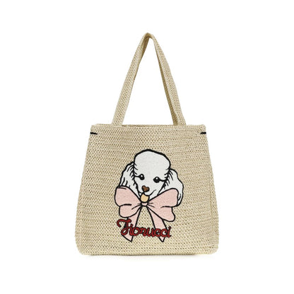 Fiorucci Beige Paper Shoulder Bag