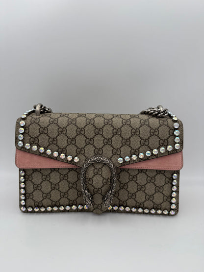 Gucci GUCCI DIONYSUS GG Supreme with Diamantes Handbag