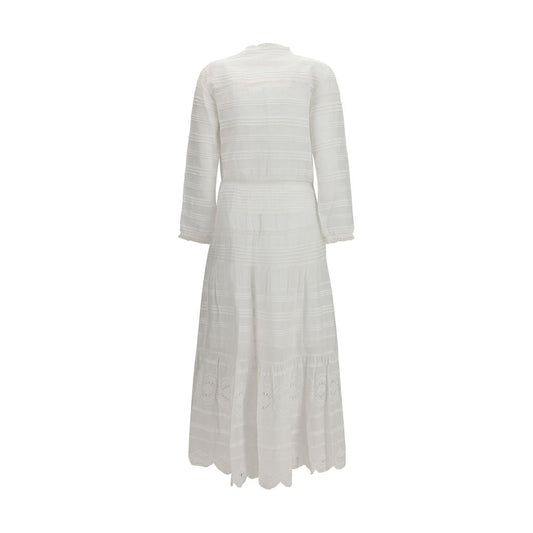 Marant Etoile White Cotton Casual Dress