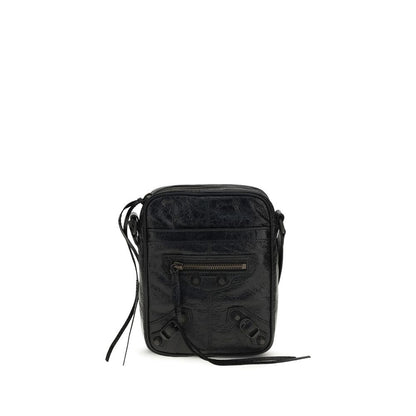 Balenciaga Black Lamb Ovis Aries Aries Shoulder Bag
