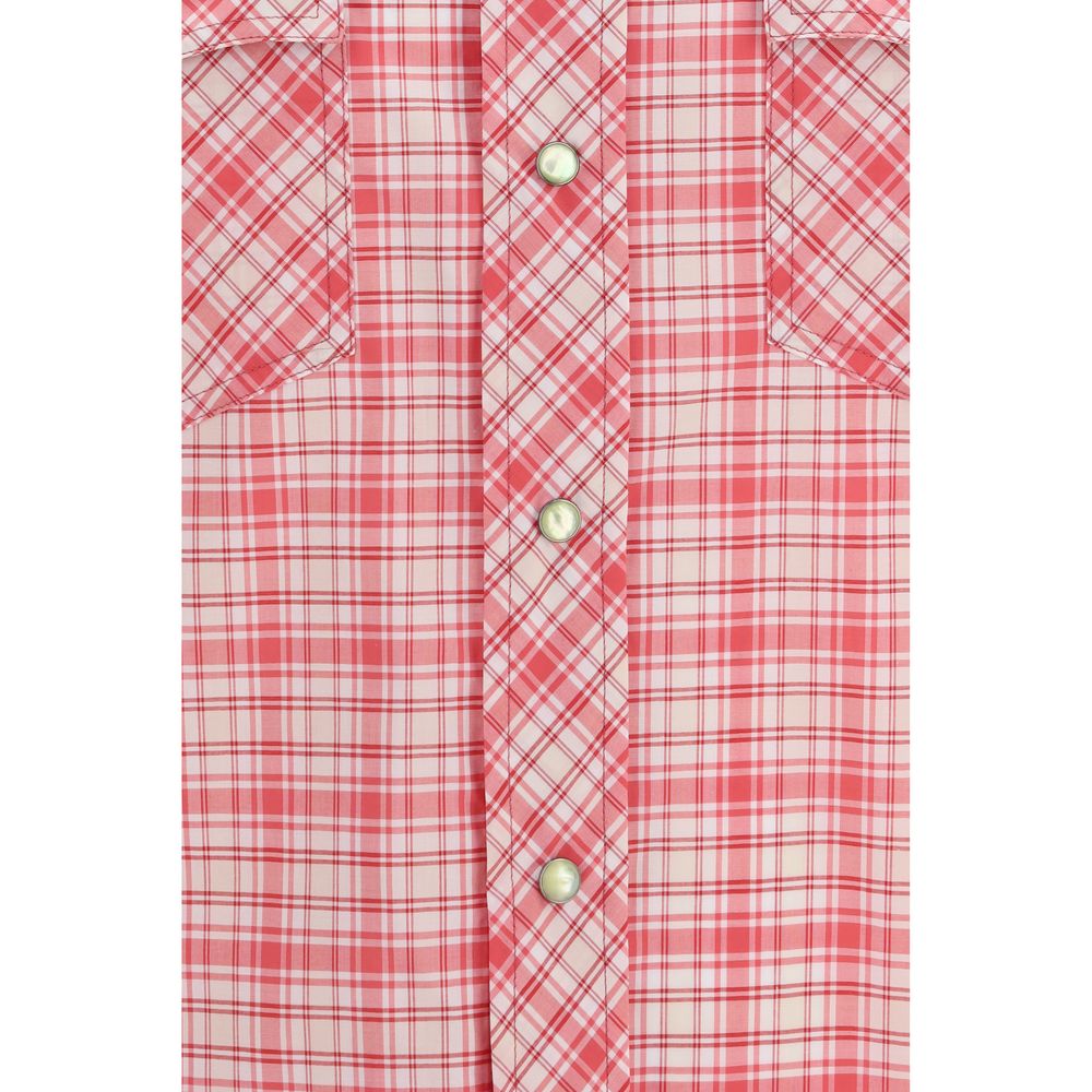 Versace Multicolor Cotton Pattern Shirt