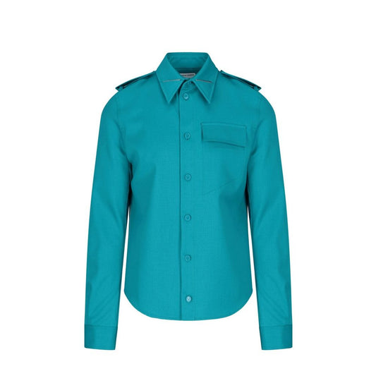 Bottega Veneta Bicolor Elastane Dress Shirt