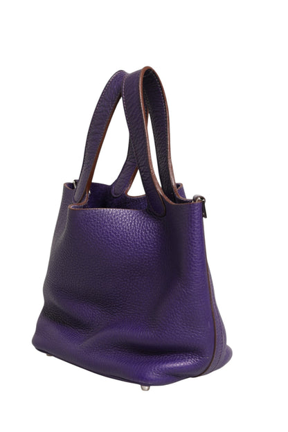 Hermès Picotin Lock PM Clemence Leather Bag