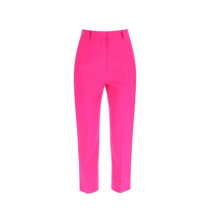 Alexander McQueen Multicolor Wool Cropped Pants