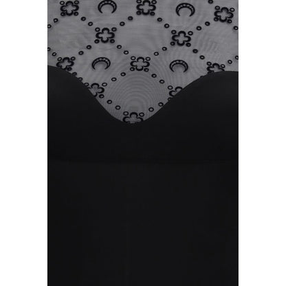 Marine Serre Black Polyamide Casual Dress