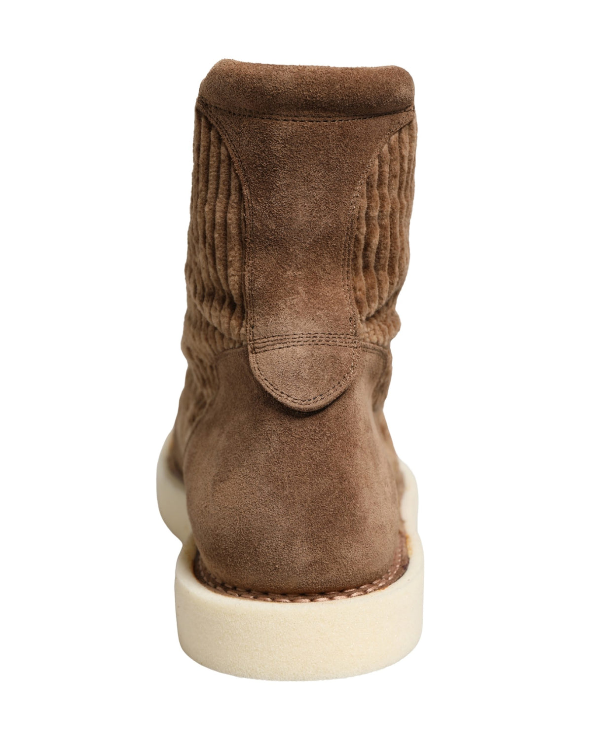 Dolce & Gabbana Braune Cord-High-Top-Oxford-Stiefel