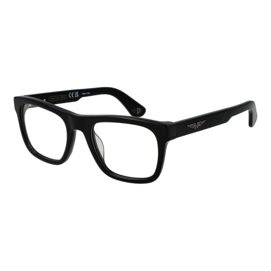 Police Black Cellulose Acetate Glasses (Frames)