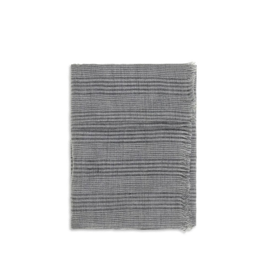 Brunello Cucinelli Gray Linen Scarf