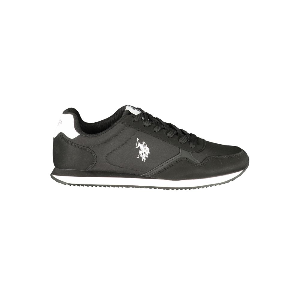 U.S. POLO ASSN. Black Polyurethane Men's Sneaker