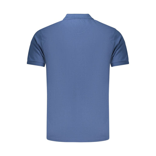 Rifle Blue Cotton Men's Polo Shirt