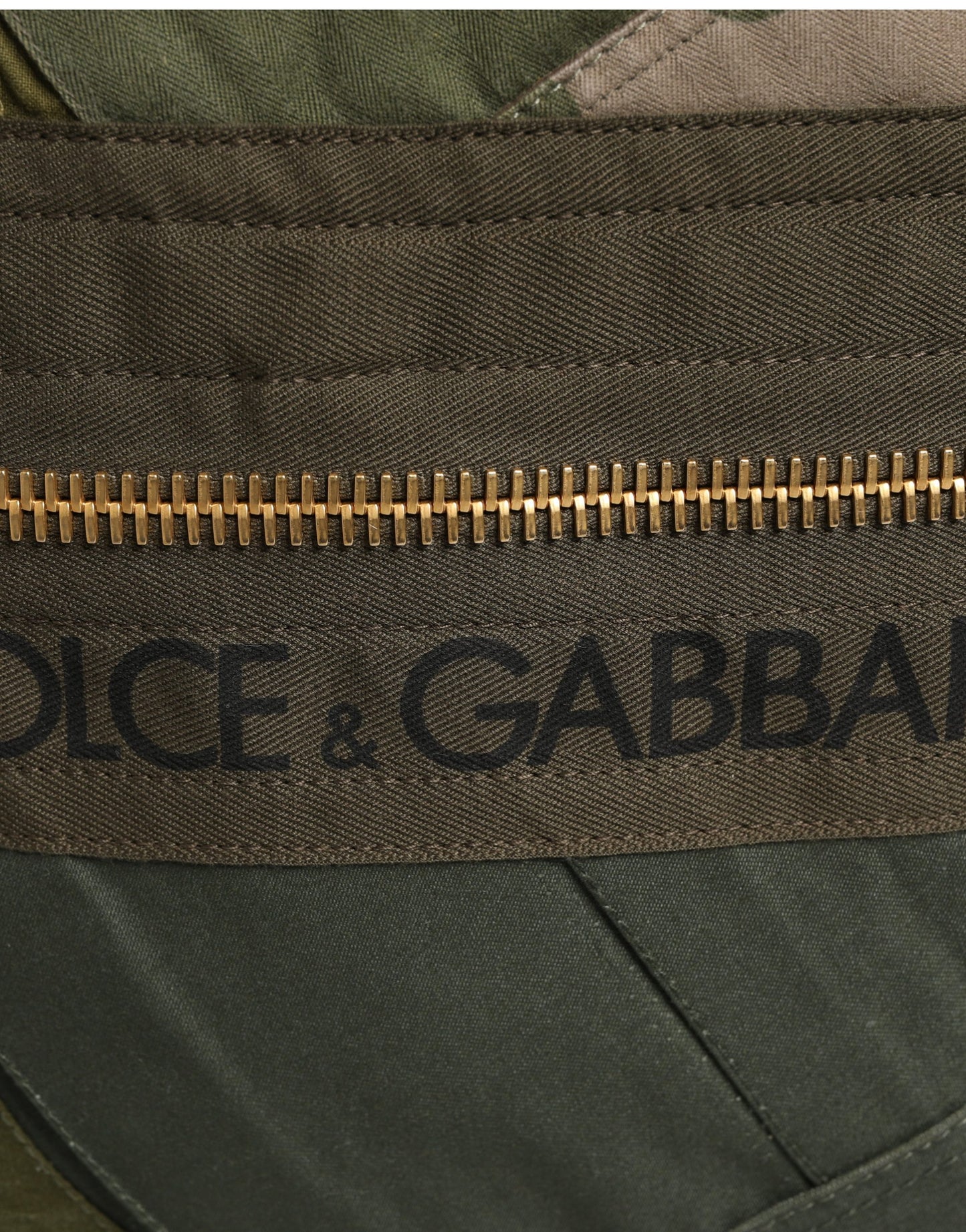 Dolce & Gabbana Military Green Patchwork Rucksack Backpack Borse Men Bag