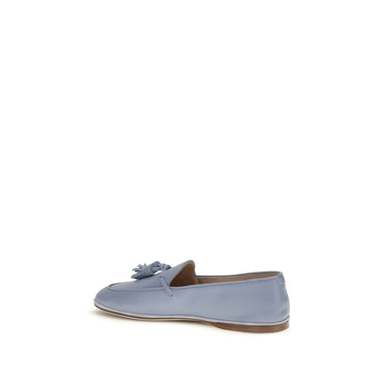 Fratelli Rossetti Blue Calf Leather Bos Taurus Slip-On Loafers