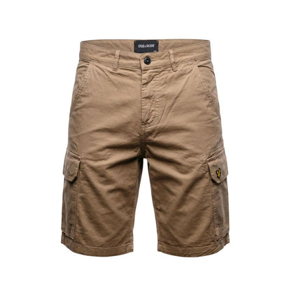 Lyle & Scott Beige Cotton Bermuda Shorts