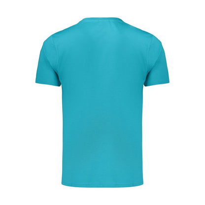 Coveri Moving Azzurro Cotton Men's T-Shirt