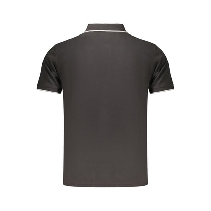 Coveri Moving Black Cotton Men's Polo