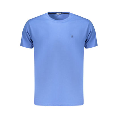 Coveri Moving Blue Cotton Men's T-Shirt