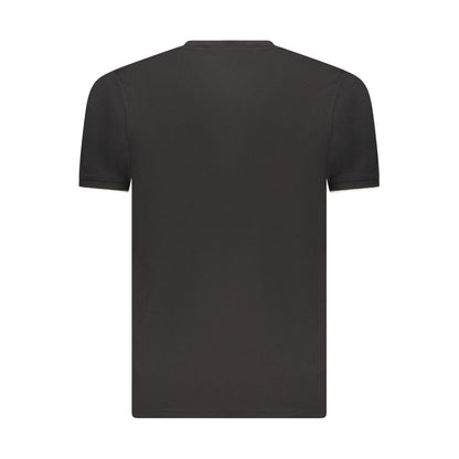 Coveri Moving Black Cotton Men's T-Shirt