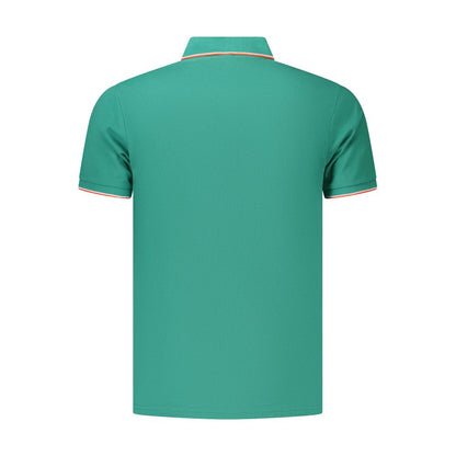 Coveri Moving Green Cotton Men's Polo Shirt