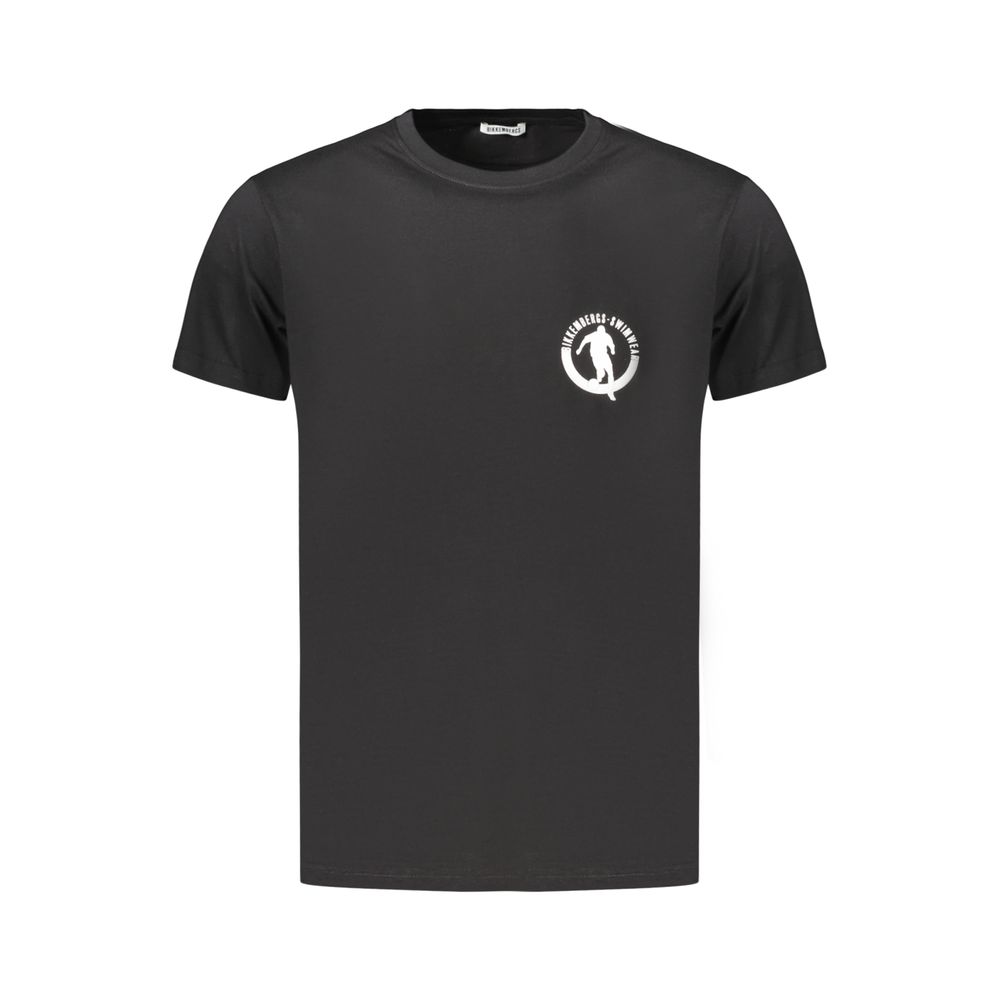 Bikkembergs Schwarzes Baumwoll-Herren-T-Shirt