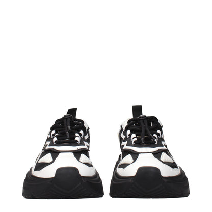 Dolce & Gabbana White Leather Chunky Sneakers