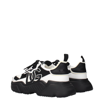 Dolce & Gabbana White Leather Chunky Sneakers