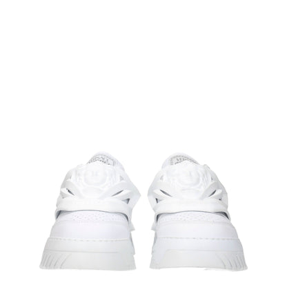Versace White Leather Sneakers