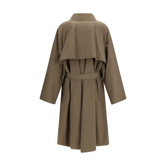 Calvin Klein Bicolor Cotton Trench Coat