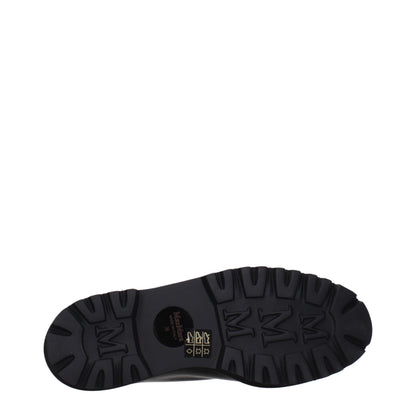 Max Mara Black Leather Oxfords And Derbies