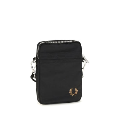 Fred Perry Black Nylon Shoulder Bag