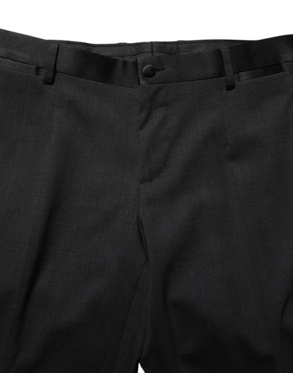 Dolce & Gabbana Black Cotton Dress Formal Men Trouser Pants