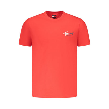 Tommy Hilfiger Red Cotton Mens T-Shirt