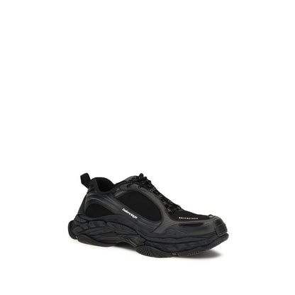 Balenciaga Black Polyester Athletic Sneakers