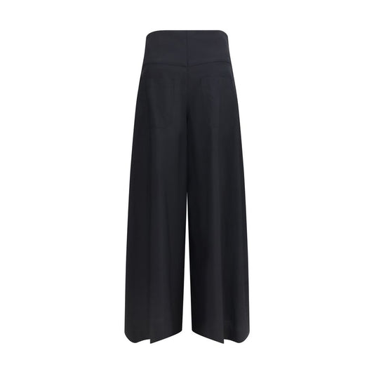 Brunello Cucinelli Black Cotton Casual Pants