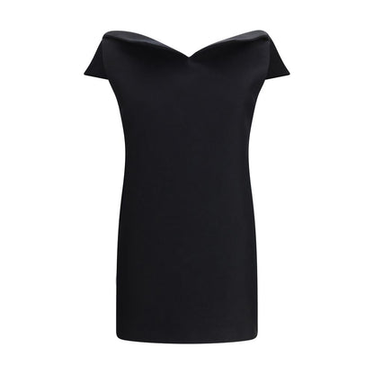 Balenciaga Black Wool Oves Aries Cocktail Dress