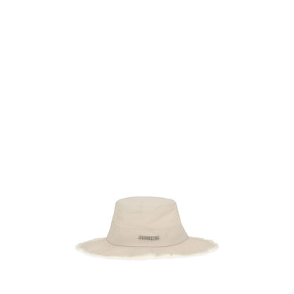Jacquemus White Cotton Bucket Hat