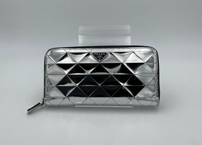 Prada PRADA Laminated Leather Wallet