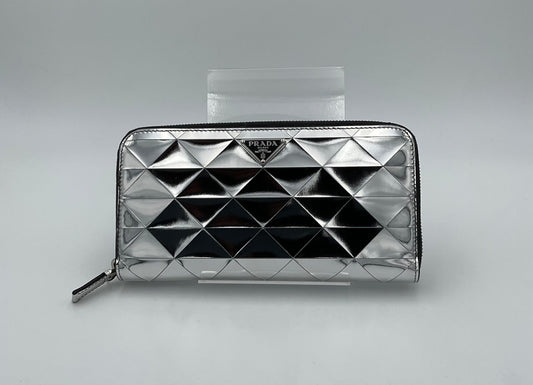 Prada PRADA Laminated Leather Wallet