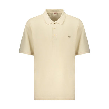 Rifle Beige Cotton Mens Polo