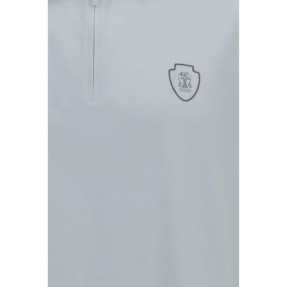 Brunello Cucinelli White Polyamide Polo Shirt