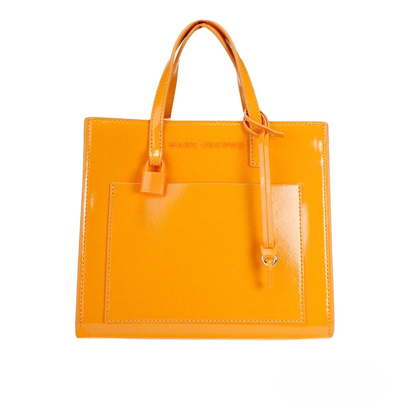 Marc Jacobs Mini Grind Scorched Patent Leather Crossbody Tote Bag Purse
