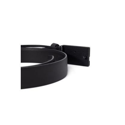 Antony Morato Black Leather Regular Belt