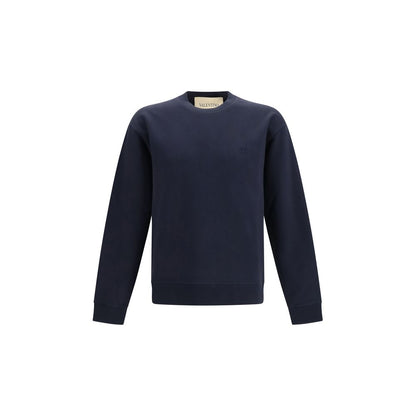 Valentino Blue Cotton Sweatshirt