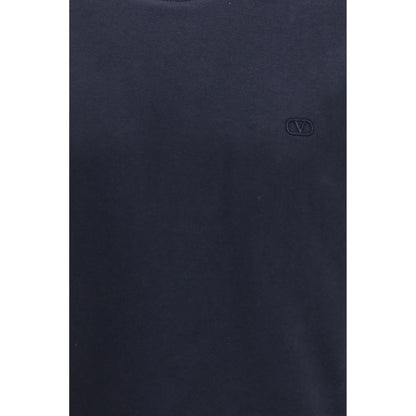 Valentino Blue Cotton Sweatshirt