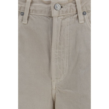 Citizens of Humanity Beige Cotton Jeans Denim